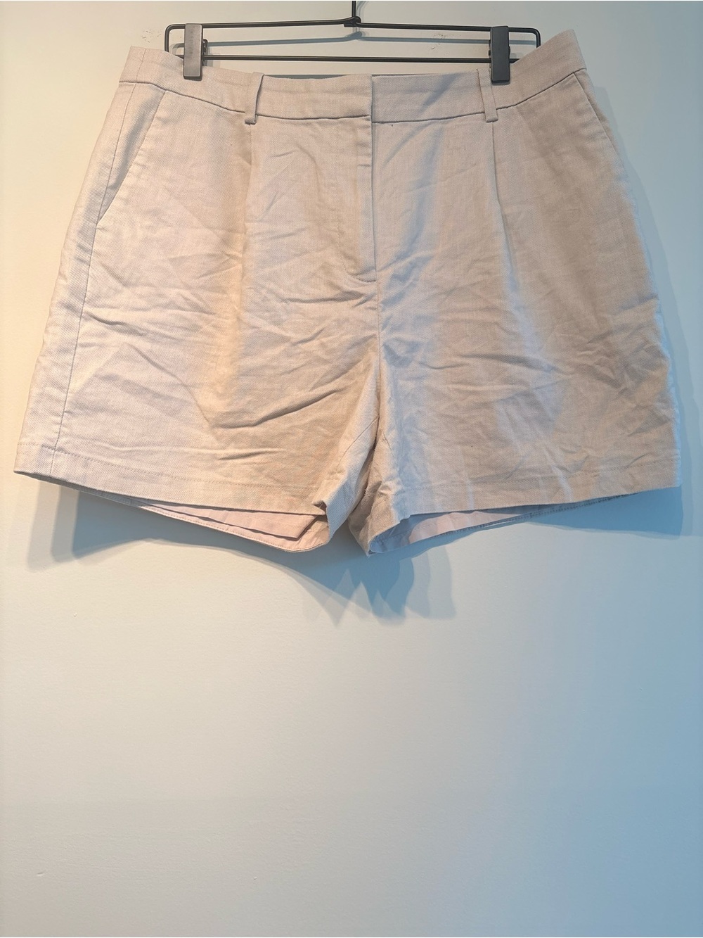 J. Crew Women's Light Beige Tailored Bermuda Shorts